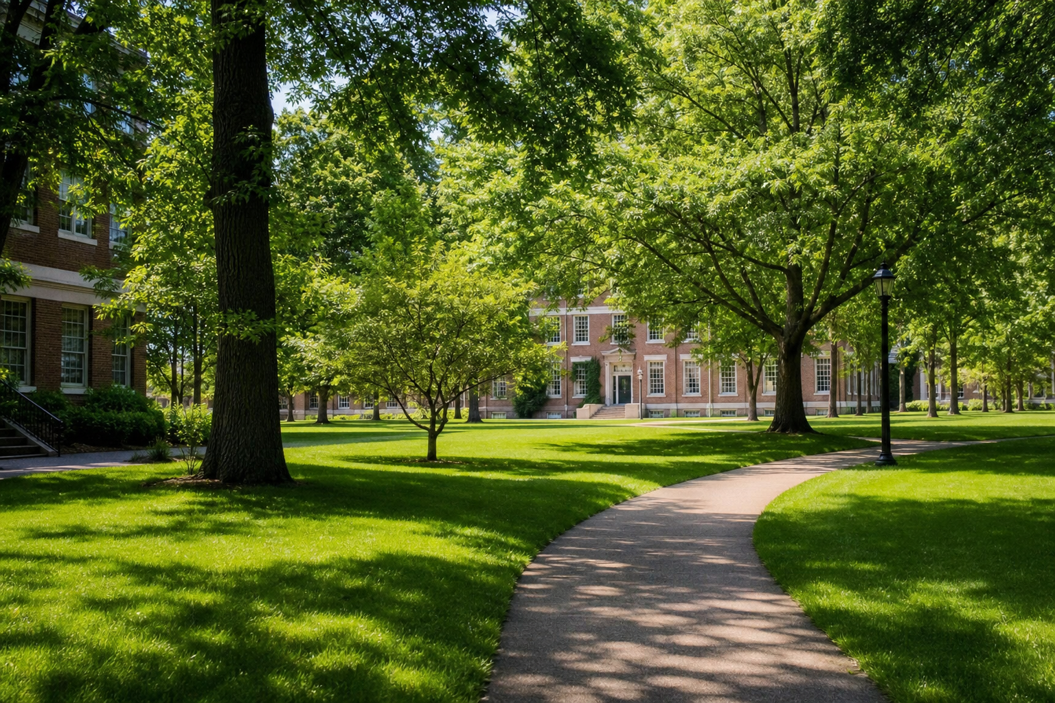 Lush green campus