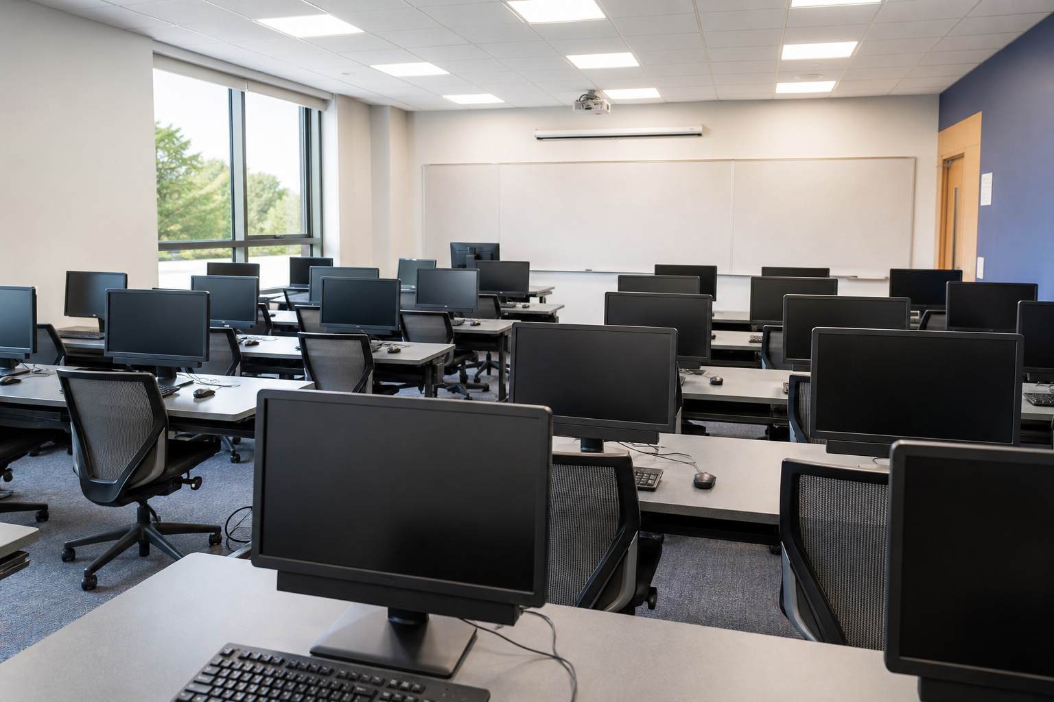 Computer lab with latest technology