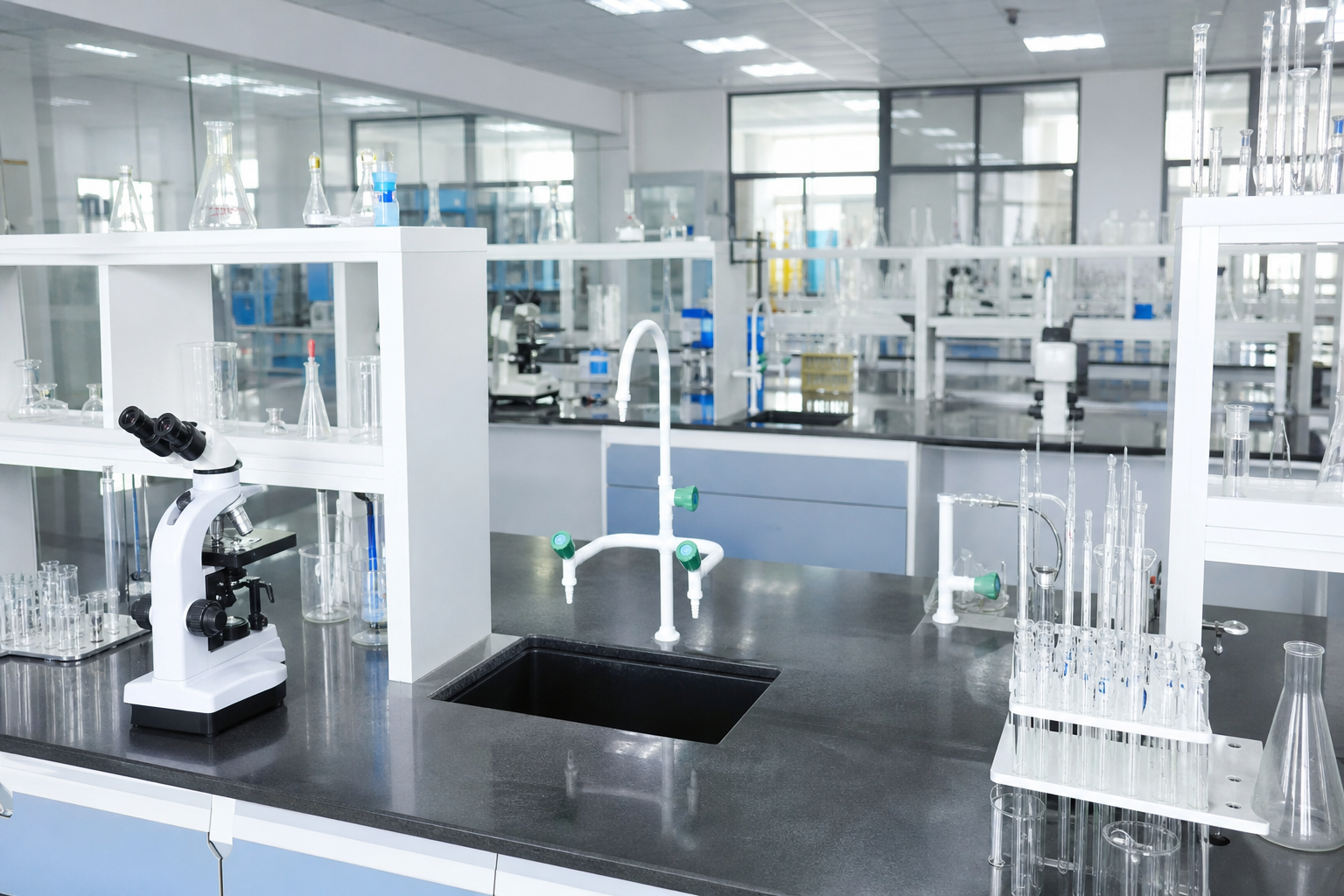 Well equipped laboratories